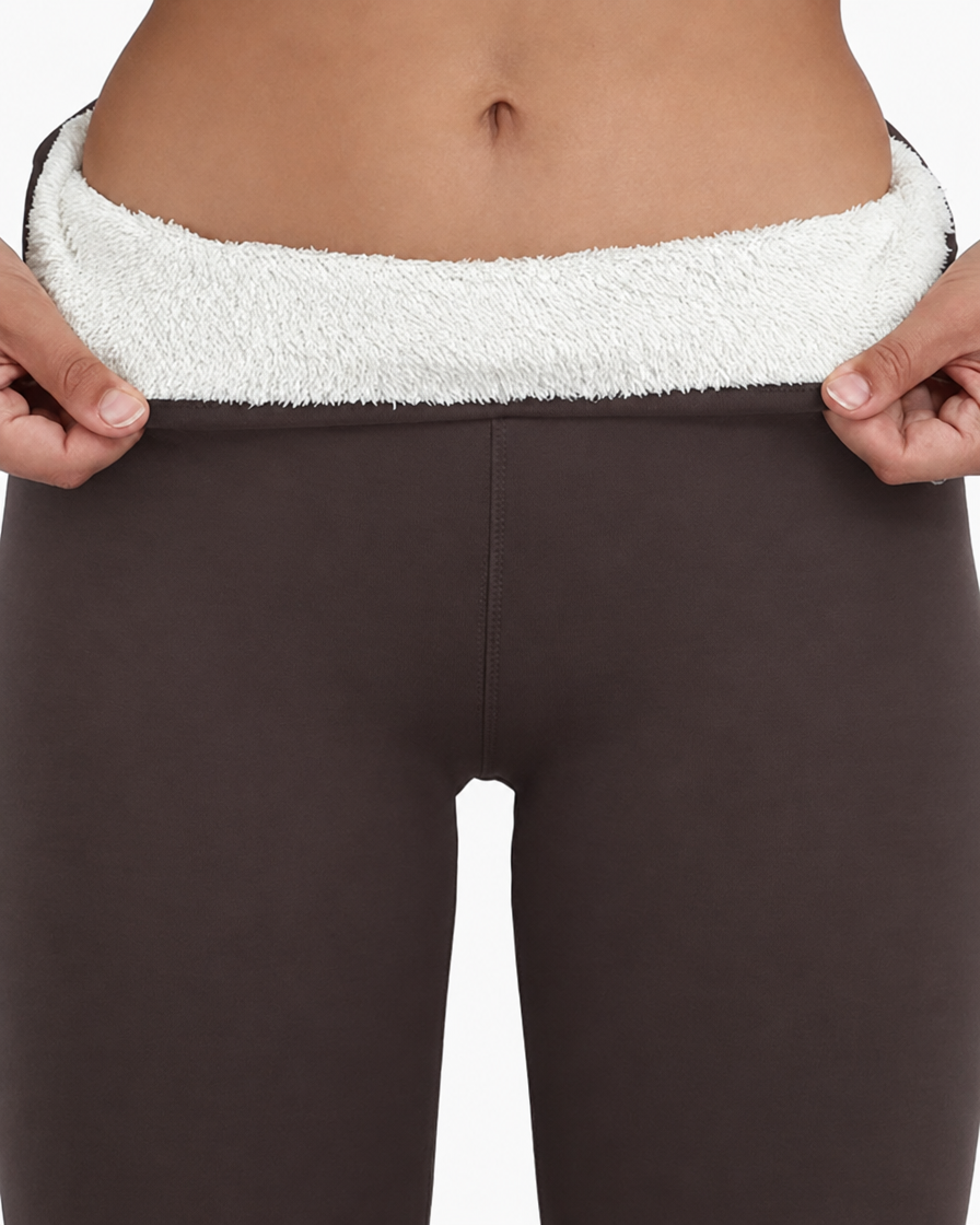 Sherpa-Lined High-Waist Sculpting Leggings