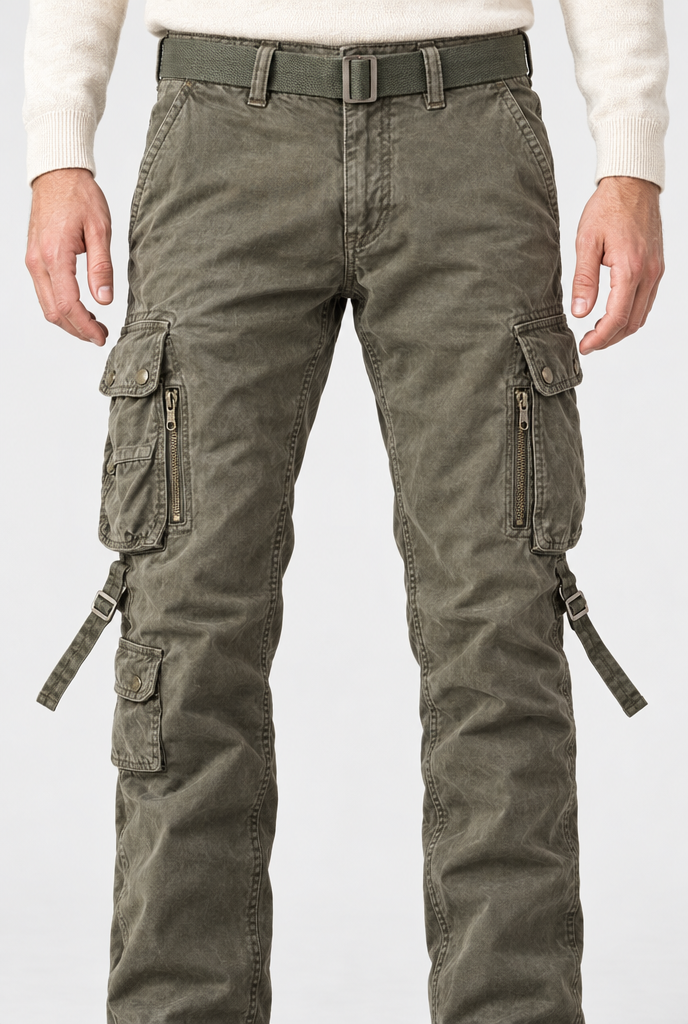 Olive Drab cargo pants, waistband