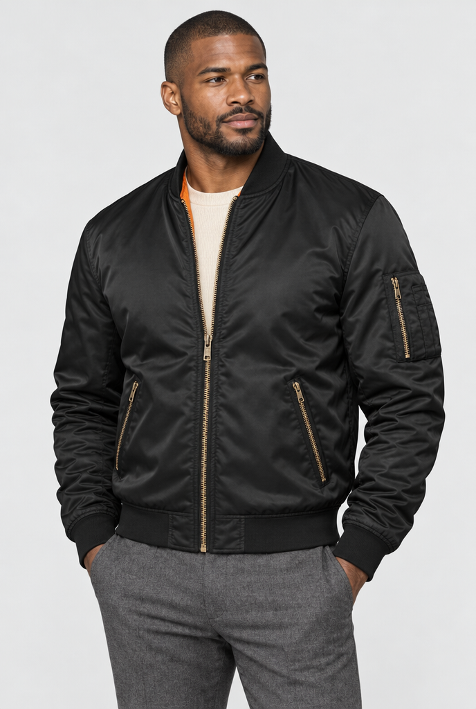Bomber aviateur classique — Noir — photo principale