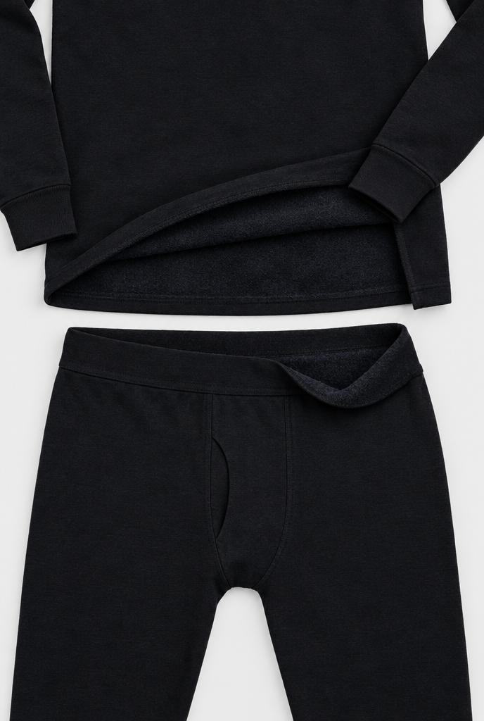 Ensemble thermique doublé polaire — Noir — détail