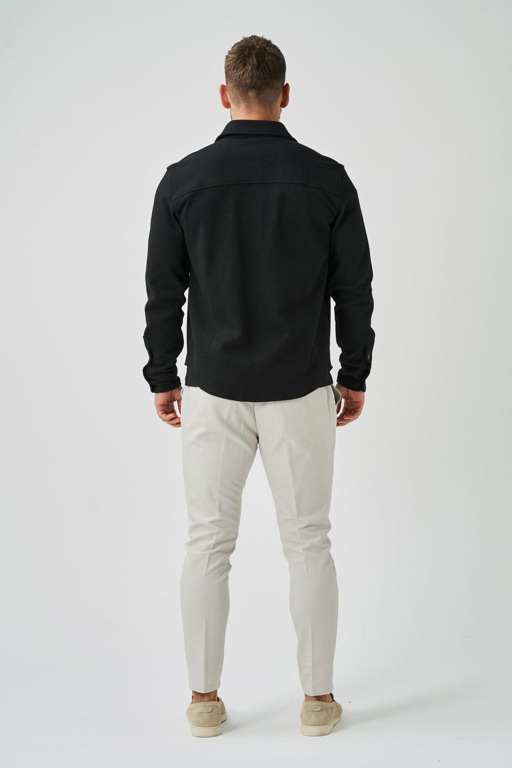 Men's Brushed Twill Button Overshirt