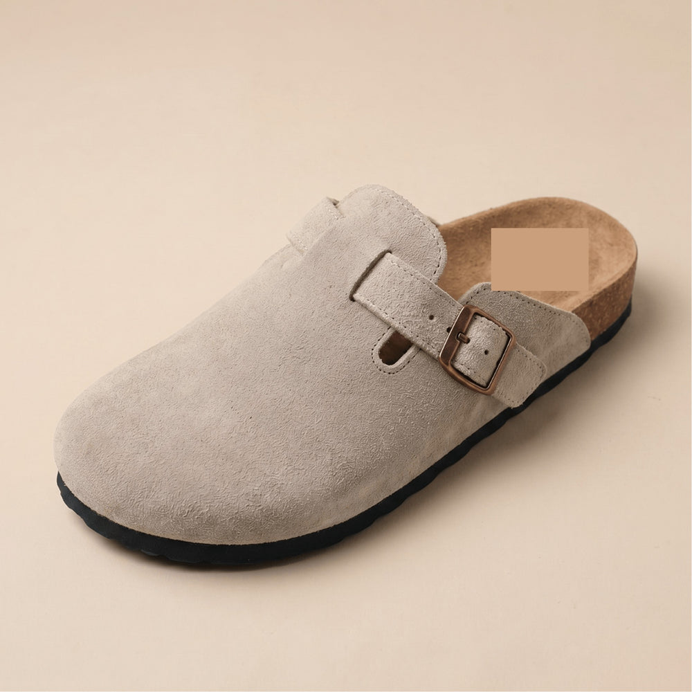 Men's Suede-Finish Cork Footbed Clogs