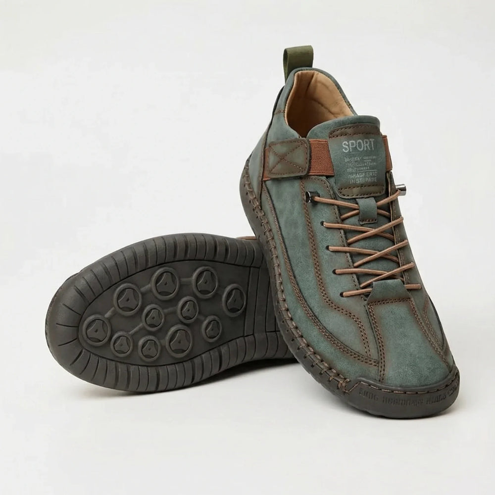 Cushioned Lace-Up Everyday Walking Sneakers