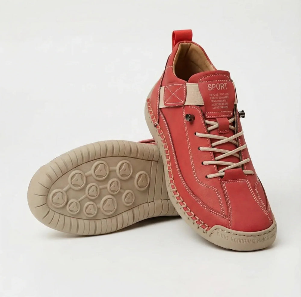 Cushioned Lace-Up Everyday Walking Sneakers