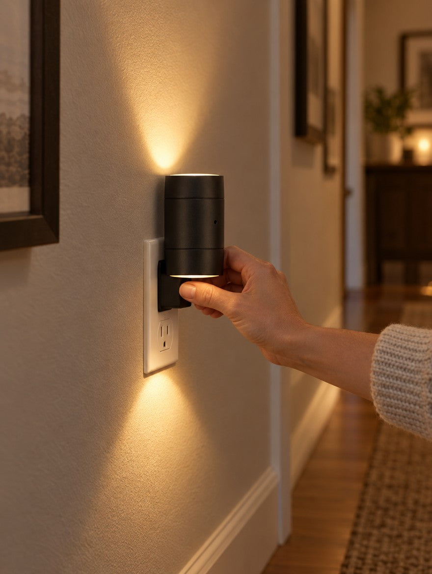 Plug-In Up & Down Wall Lamp