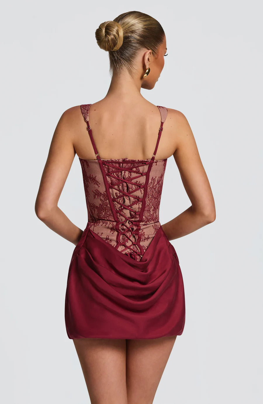 Draped Corset Mini Dress