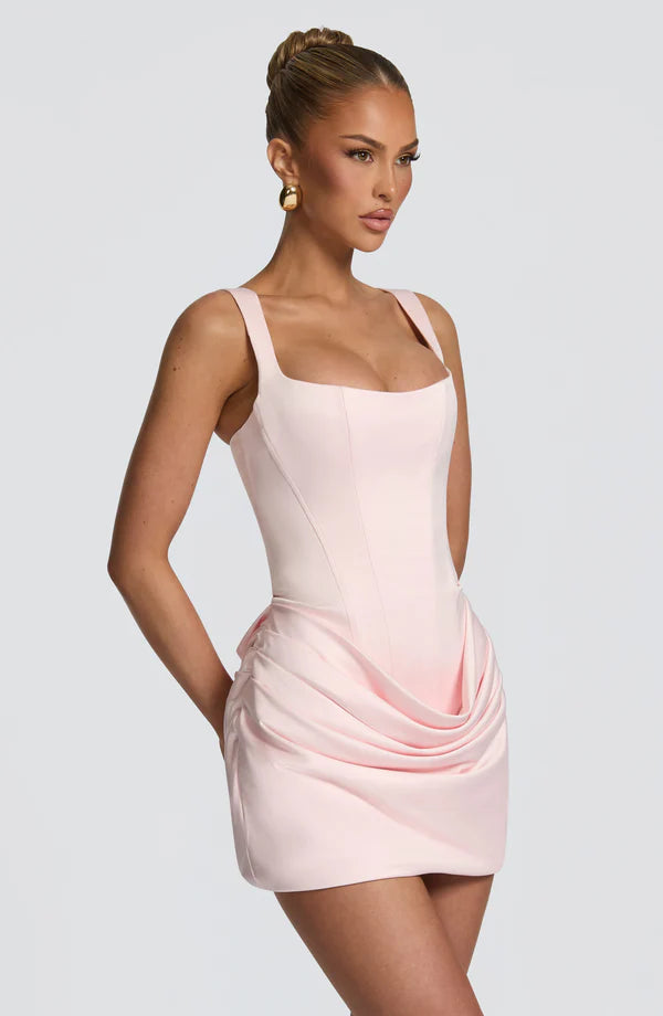 Draped Corset Mini Dress
