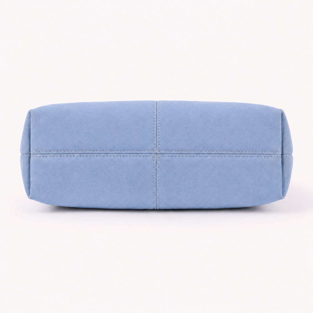Embroidered Star Suede-Look Shoulder Bag
