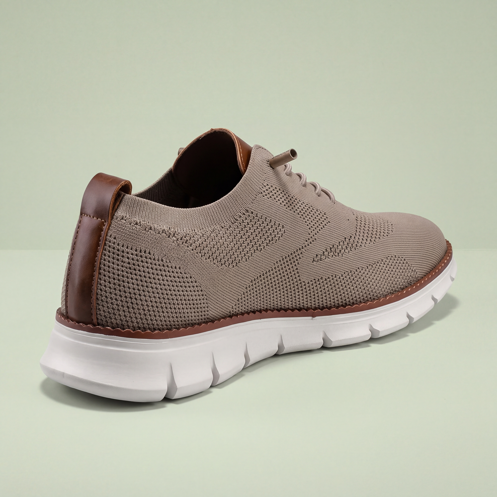 Men's Breathable Knit Wingtip Walking Shoes