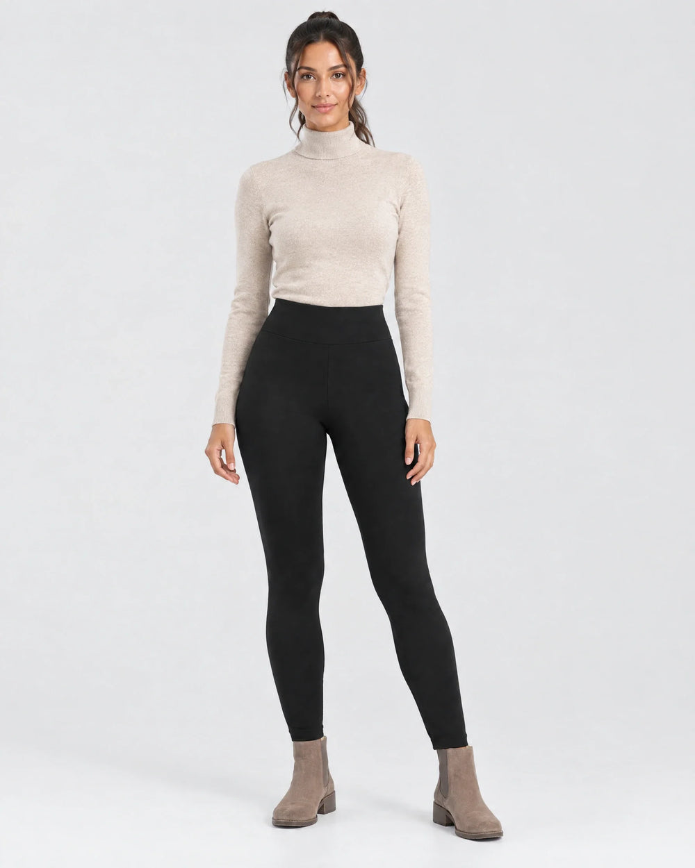 Sherpa-Lined High-Waist Sculpting Leggings