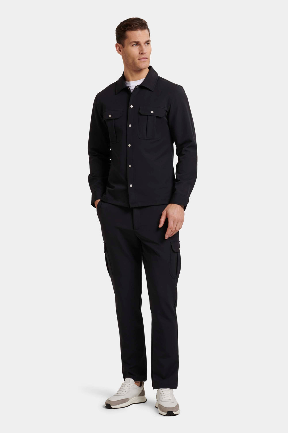 Men's Stretch Tech Cargo Snap Overshirt