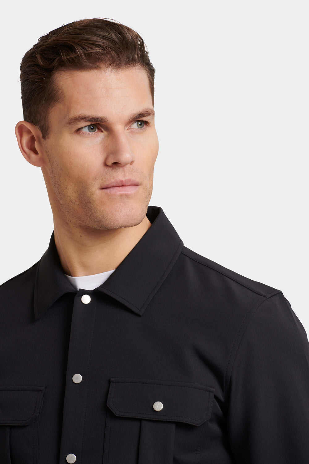 Men's Stretch Tech Cargo Snap Overshirt
