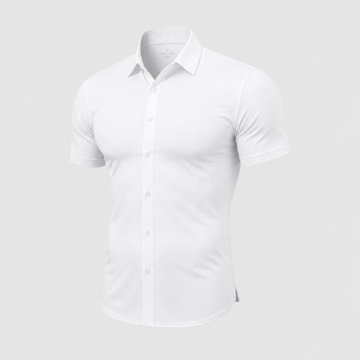 Men's Muscle-Fit Stretch Short-Sleeve Shirt