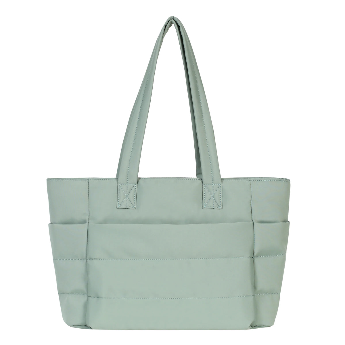 Quilted Puffer Laptop Tote Bag