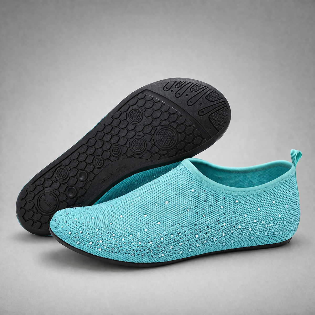 Sparkle Knit Slip-On Shoes