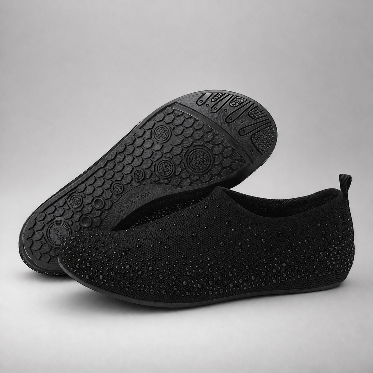 Sparkle Knit Slip-On Shoes