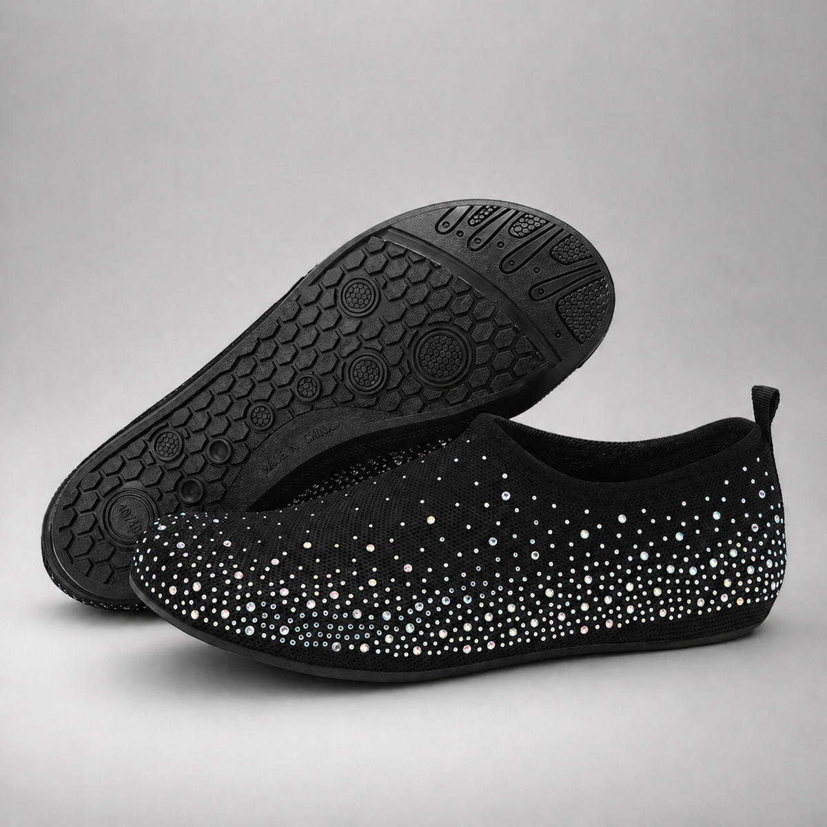 Sparkle Knit Slip-On Shoes