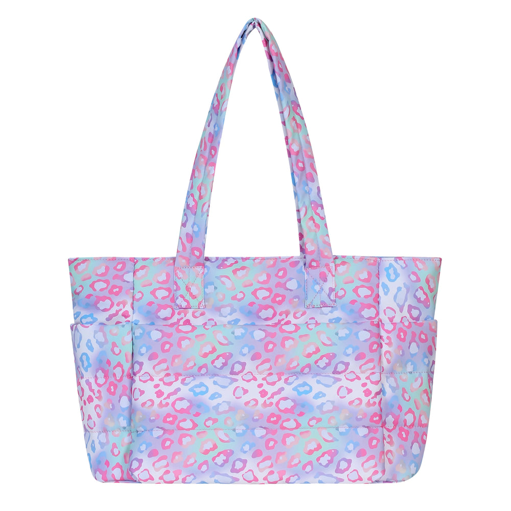 Quilted Puffer Laptop Tote Bag