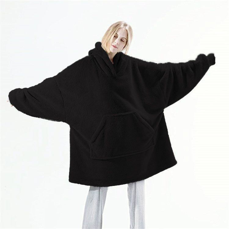 Oversized Sherpa Fleece Wearable Blanket Hoodie