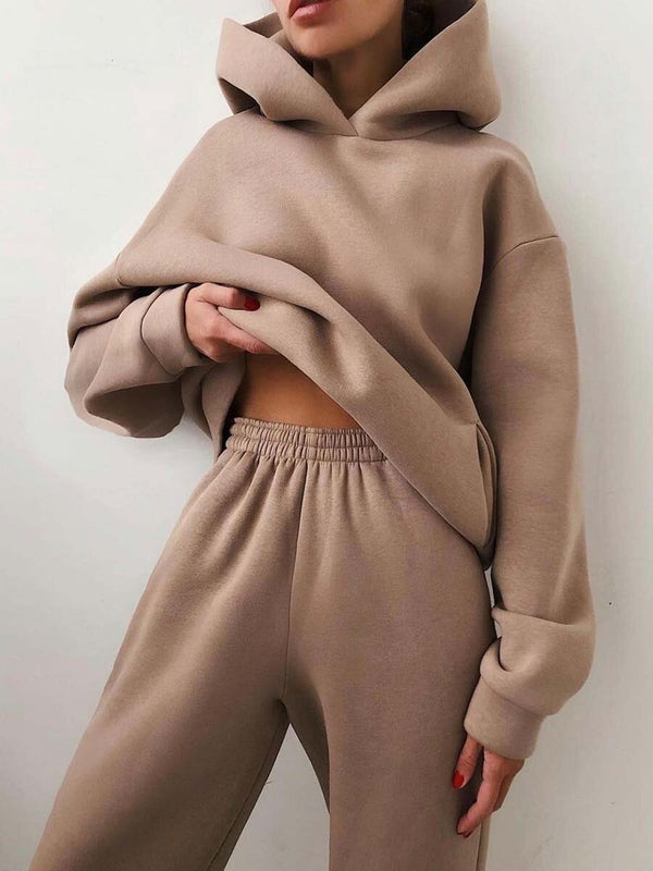 Oversized Fleece Hoodie & Jogger Set