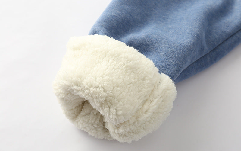 Sherpa-Lined Drawstring Jogger Sweatpants