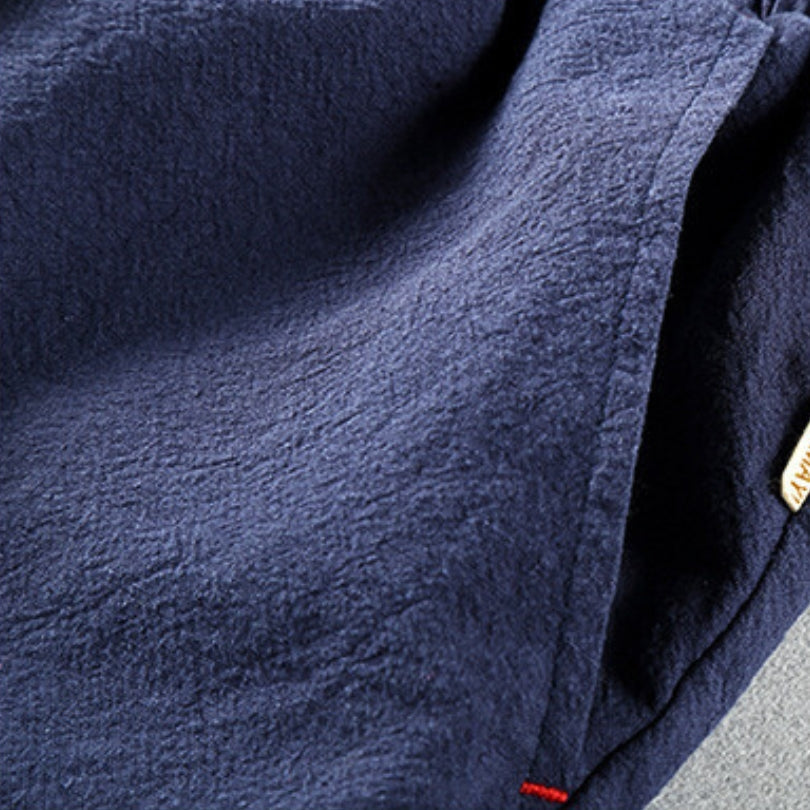 Men's Relaxed Crinkle Drawstring Trousers