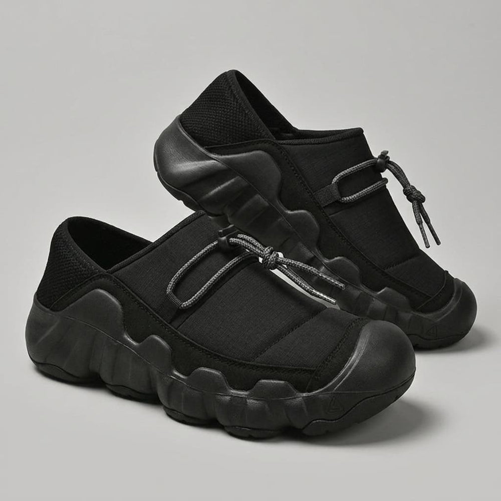 Men's Toggle-Lace Canvas Slip-On Sneakers