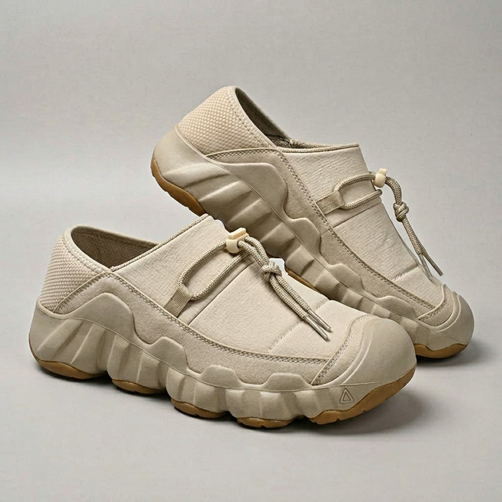 Men's Toggle-Lace Canvas Slip-On Sneakers