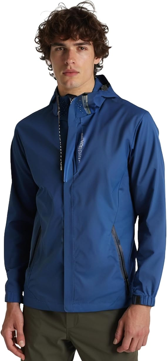 Men's Lightweight Hooded Rain Jacket