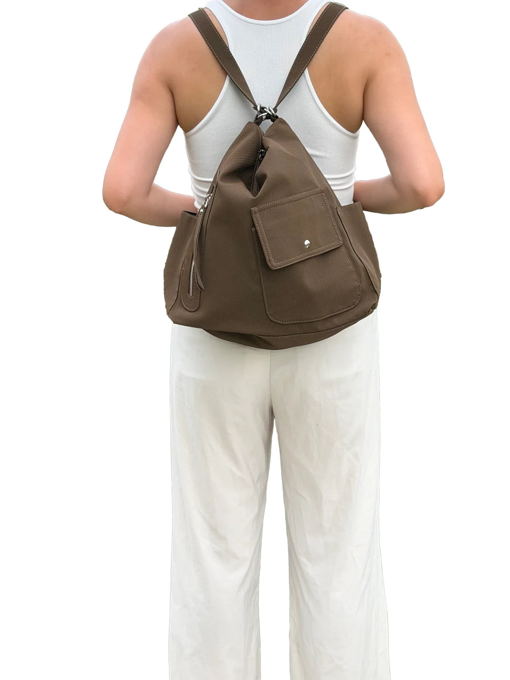 Three-Way Convertible Utility Shoulder Bag
