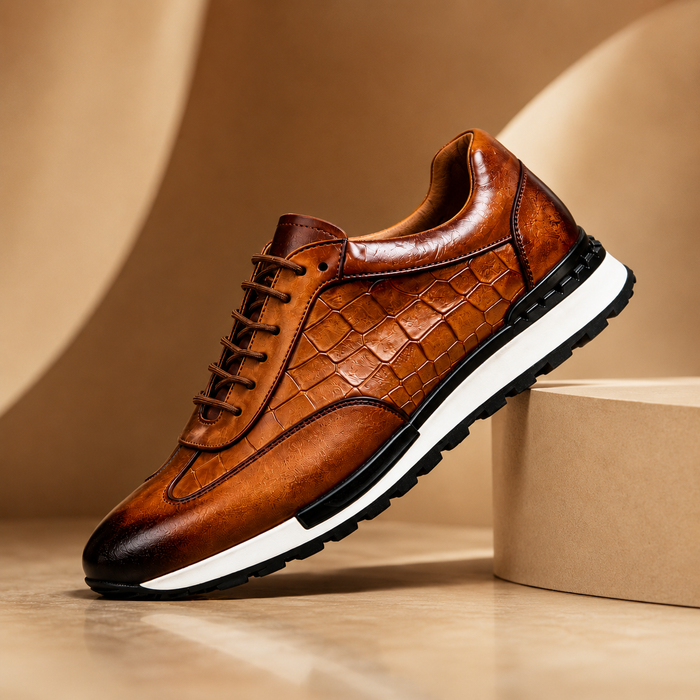 Embossed upper