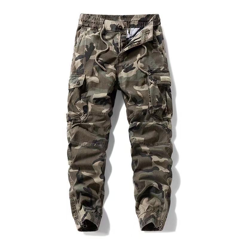 Men's Camo Cargo Pants with Zip Cuffs