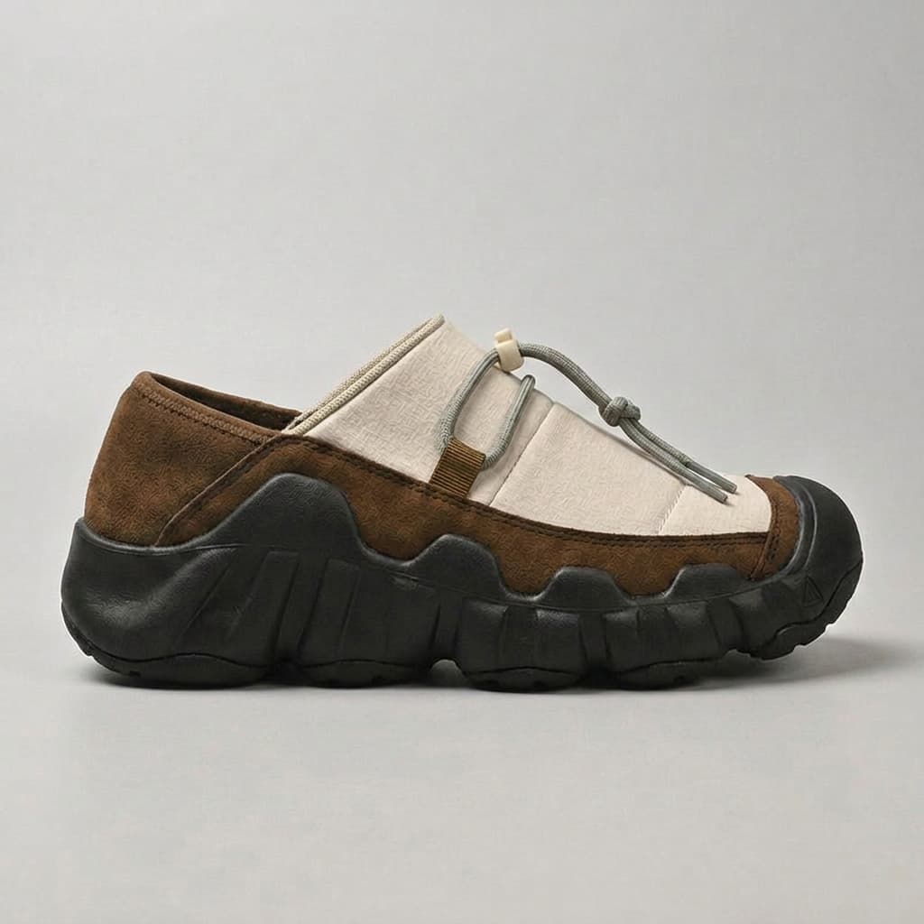 Men's Toggle-Lace Canvas Slip-On Sneakers