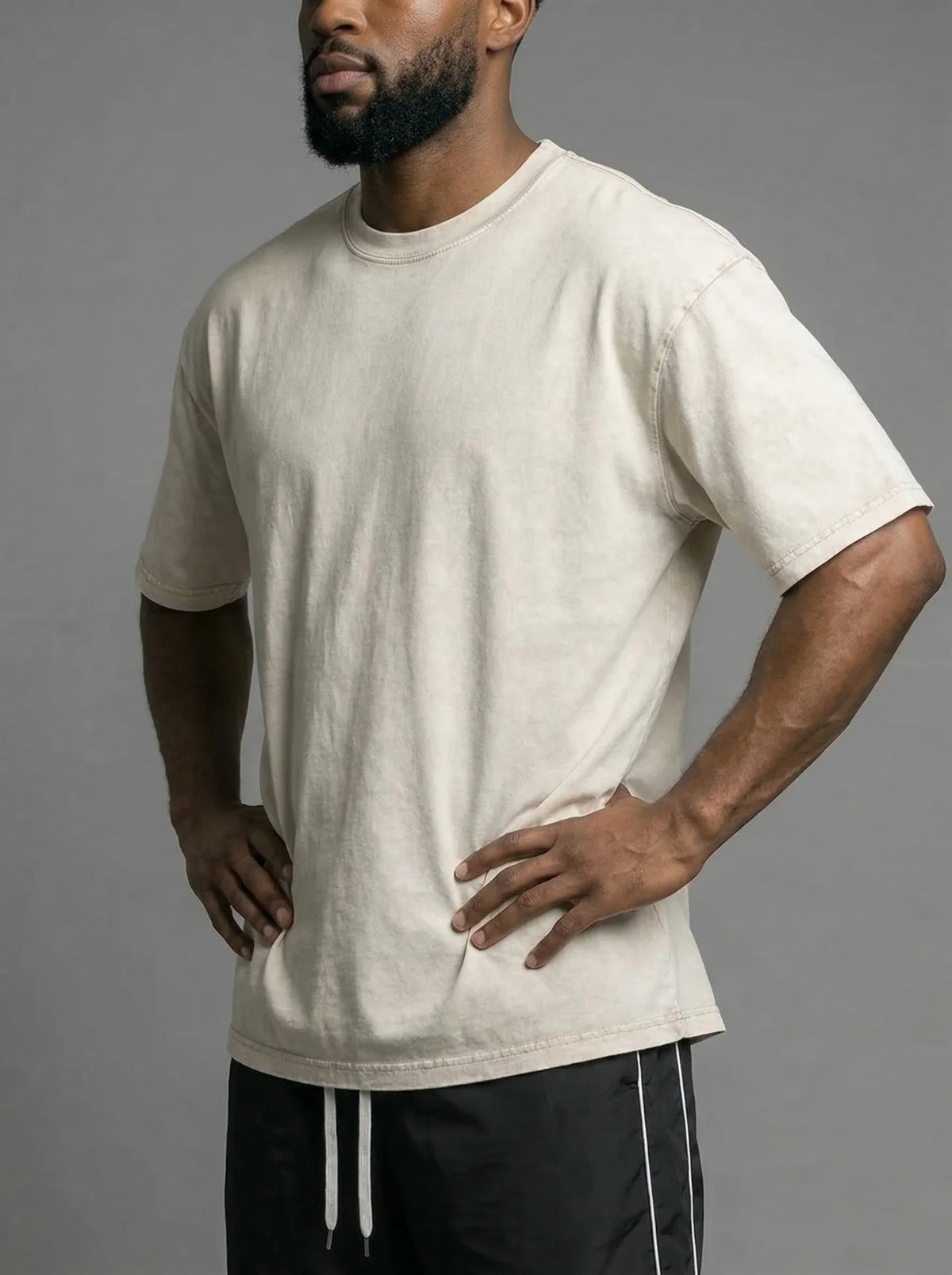 Men's Oversized Washed Cotton Tee