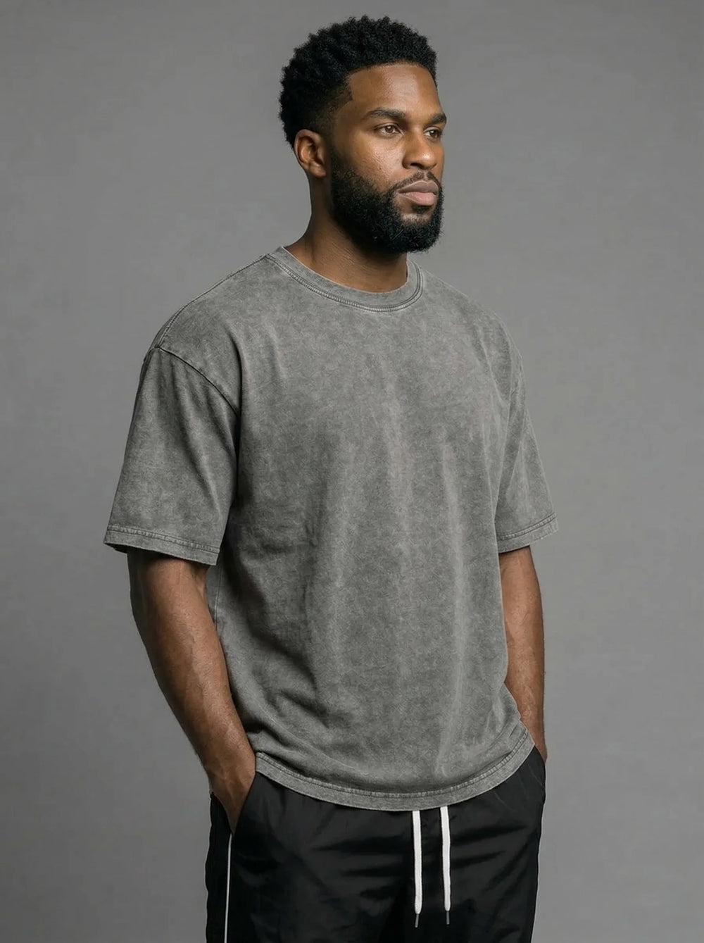 Men's Oversized Washed Cotton Tee