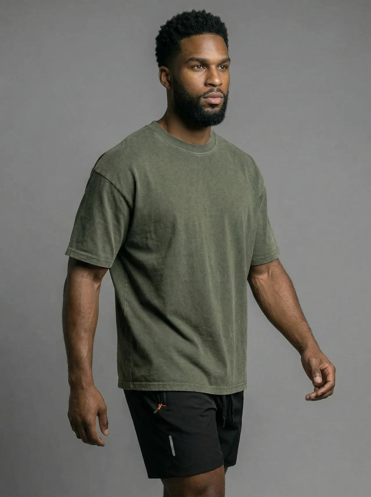 Men's Oversized Washed Cotton Tee