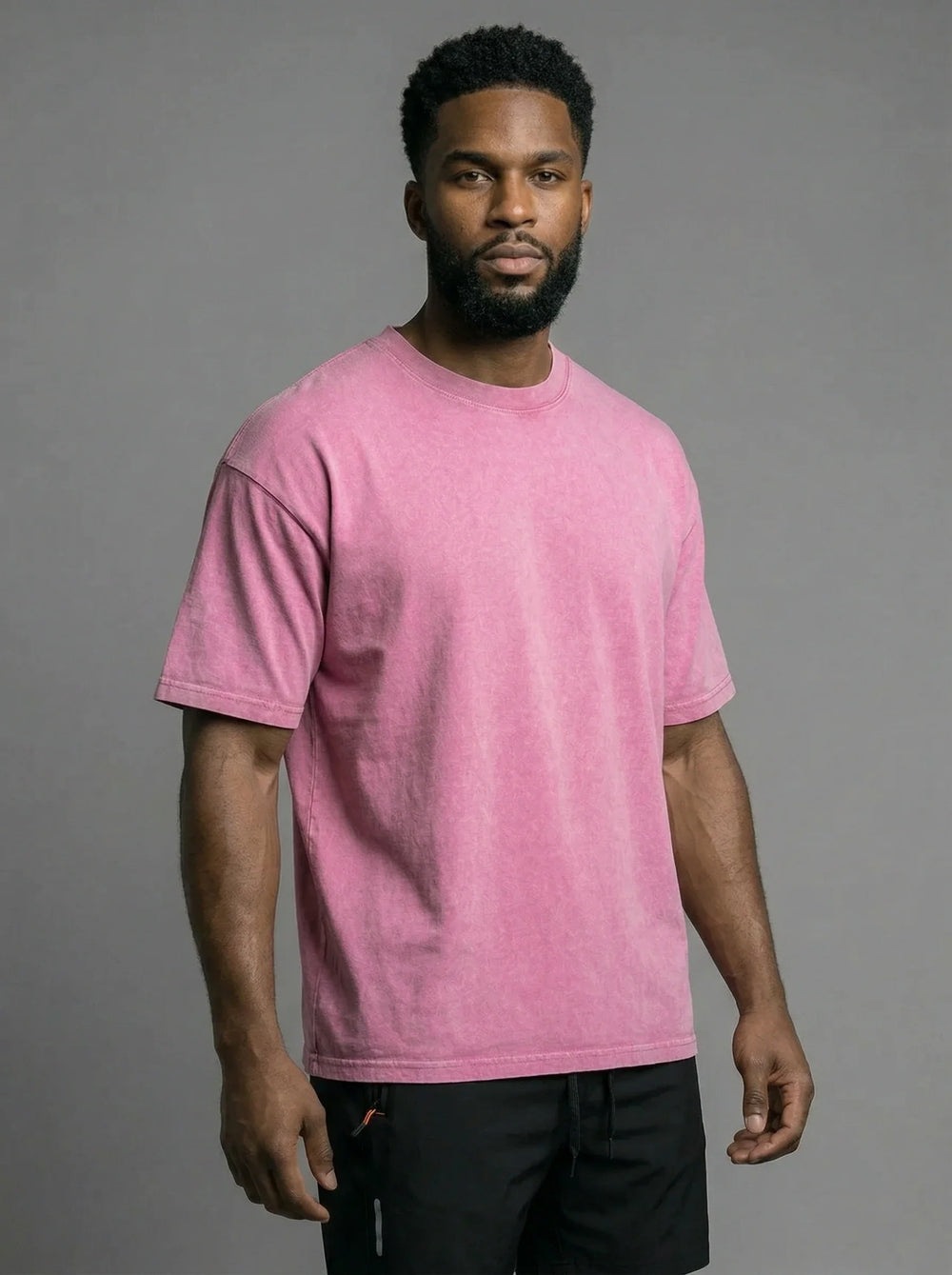 Men's Oversized Washed Cotton Tee