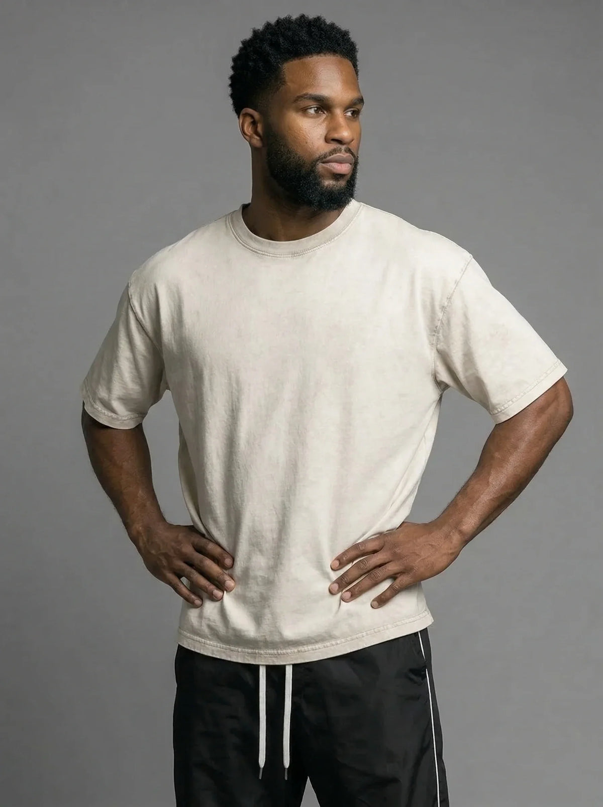 Men's Oversized Washed Cotton Tee
