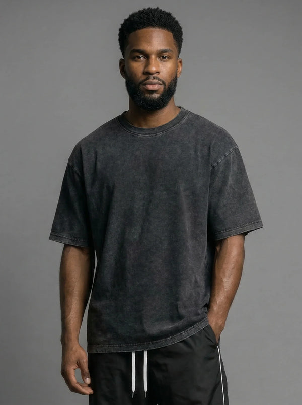 Men's Oversized Washed Cotton Tee