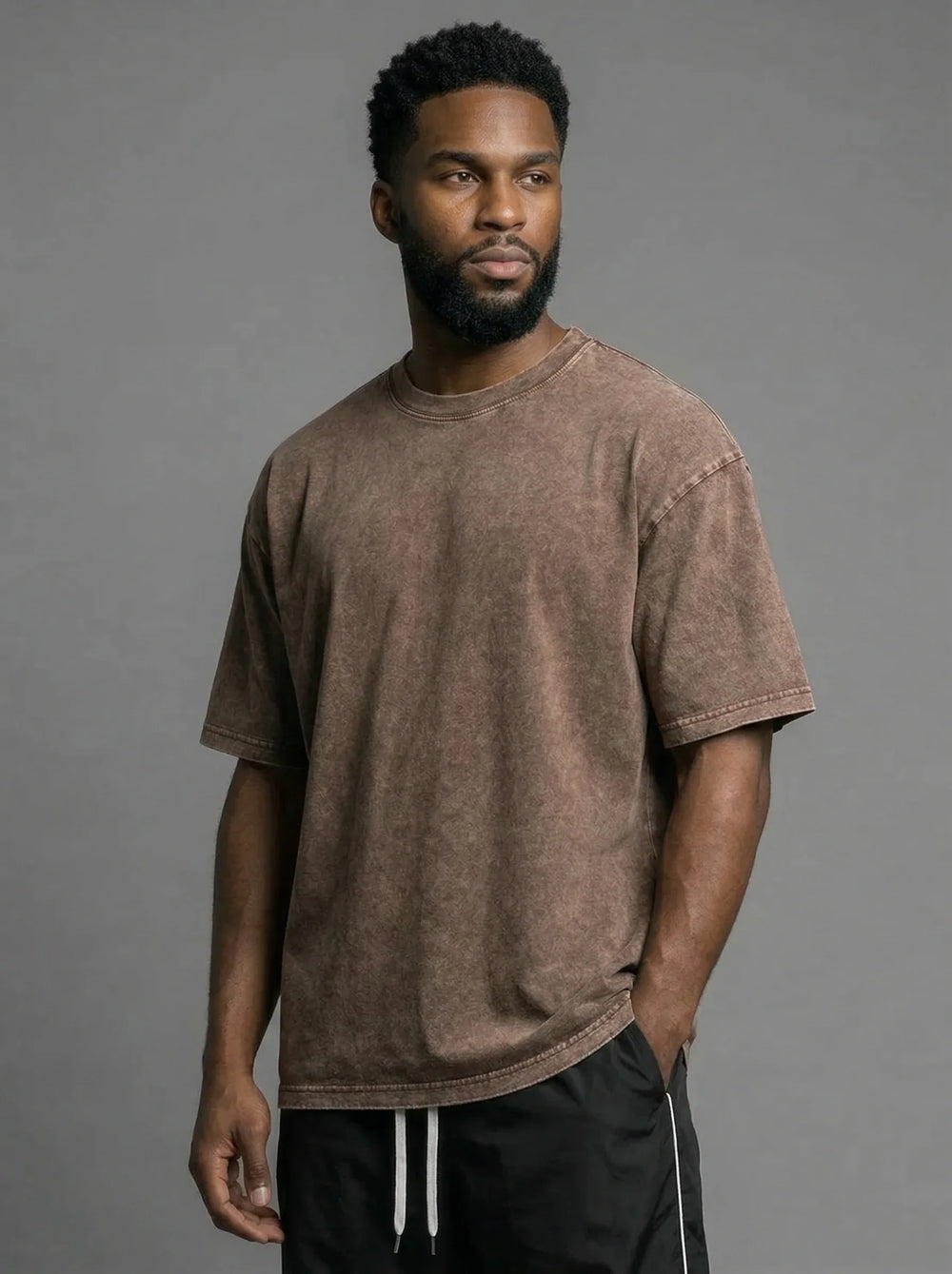 Men's Oversized Washed Cotton Tee