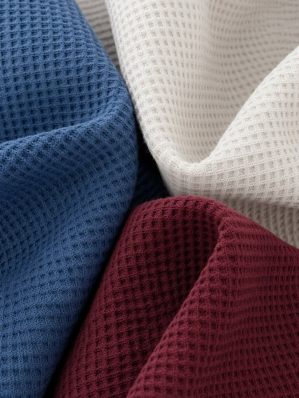 Men's Layered-Look Waffle Knit Long Sleeve