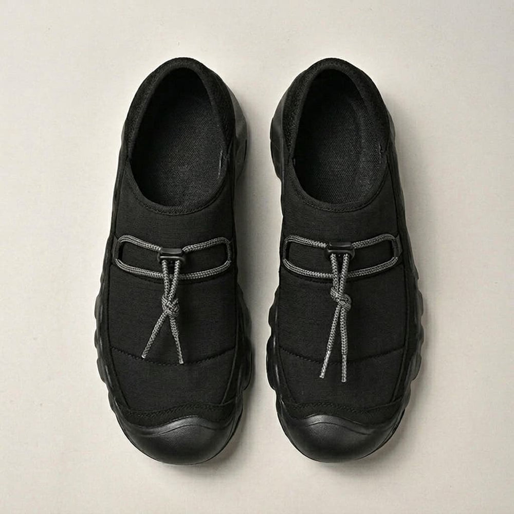 Men's Toggle-Lace Canvas Slip-On Sneakers