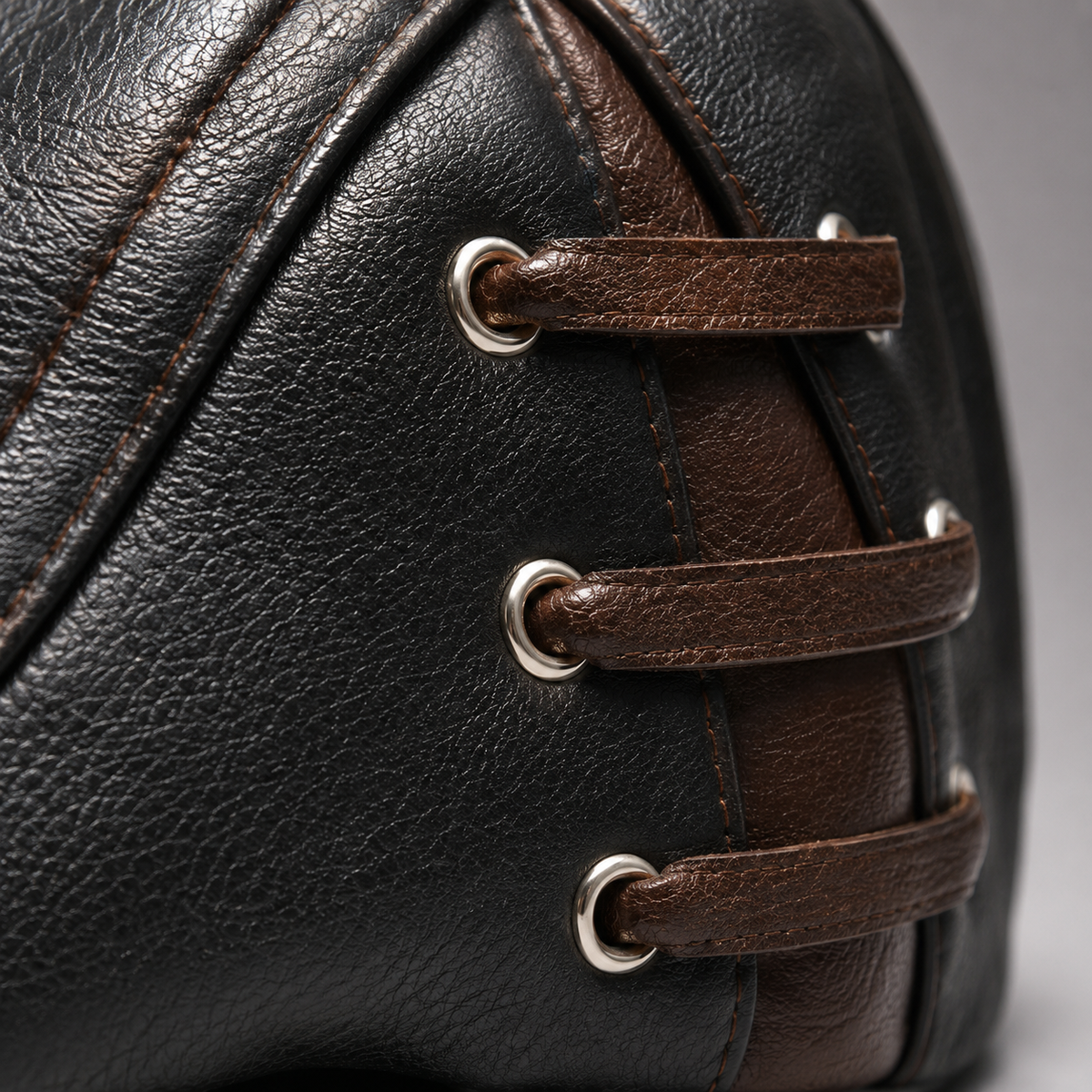 Men's Faux Leather Flat Driving Cap