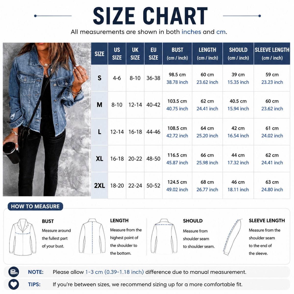 Frayed-Hem Distressed Denim Jacket