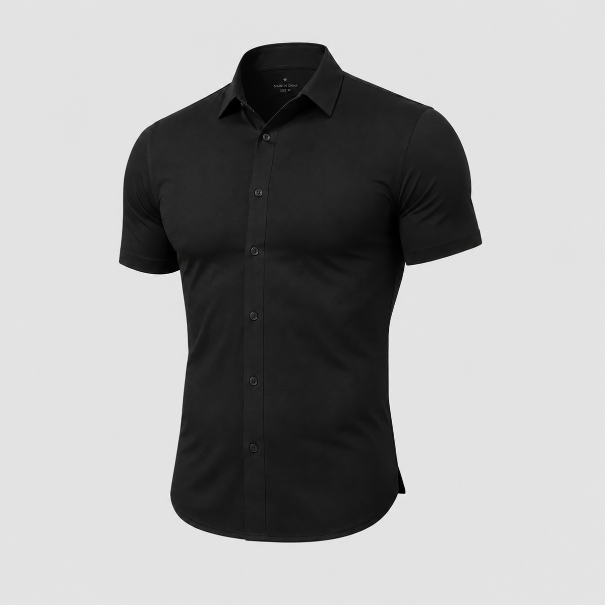 Men's Muscle-Fit Stretch Short-Sleeve Shirt