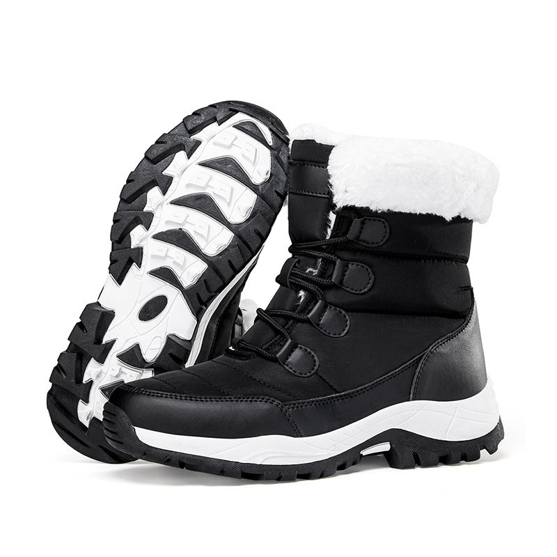 Fleece-Lined High-Top Winter Hiking Boots