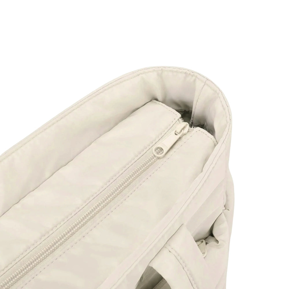 Quilted Puffer Laptop Tote Bag