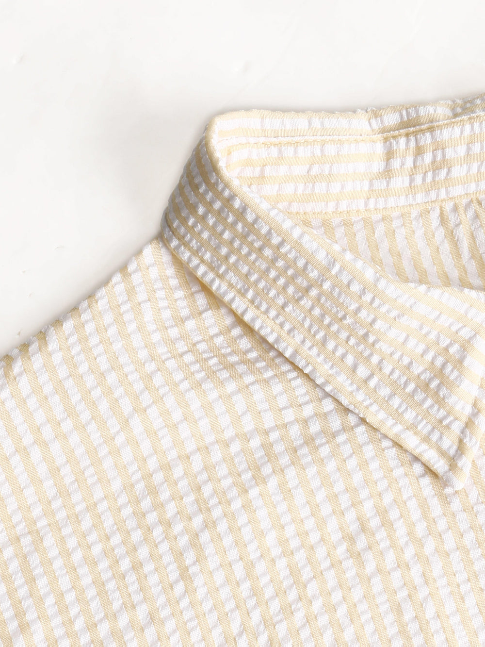 Men's Striped Seersucker Long Sleeve Shirt