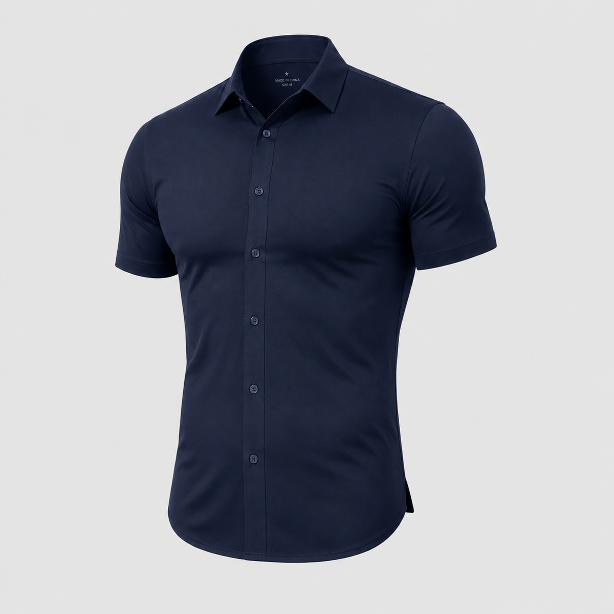Men's Muscle-Fit Stretch Short-Sleeve Shirt