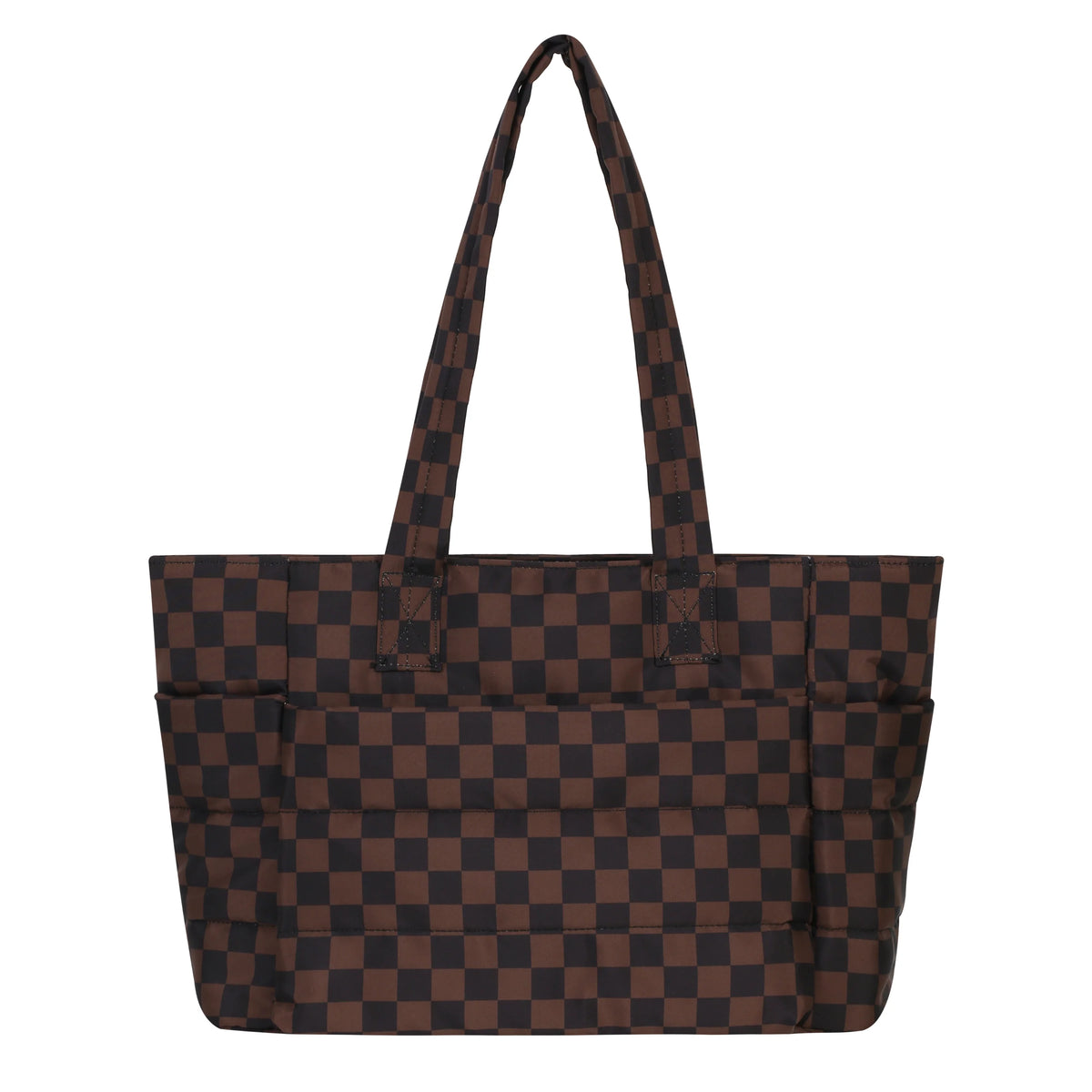 Quilted Puffer Laptop Tote Bag
